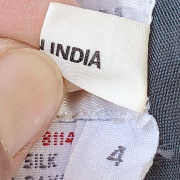 Black Beaded Dress 80s XS Together Silk Black Colorful - Picture 13 of 16